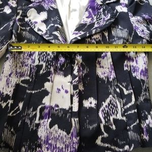 Elie Tahari Jackets & Coats - Elie Tahari Abstract Floral Purple Blazer - Size 4 Elie Tahari Jackets & Coats - Elie Tahari Abstract Floral Purple Blazer - Size 4